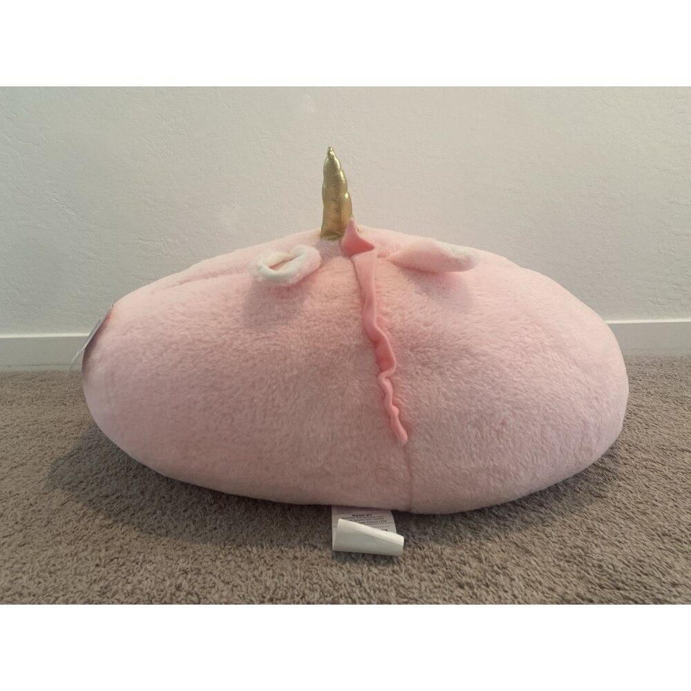 Your Zone Kids, Pink Soft Plush Unicorn Large Bean Bag Chair, Girls Kids 2.25 ft - Picture 9 of 11